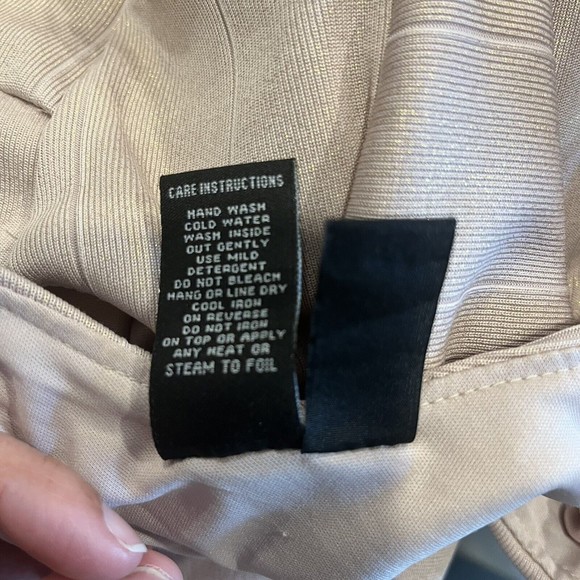 Windsor Pink Rose Gold Sparkle Bodycon Mini Cocktail Dress Size Small Mermaid - Picture 7 of 7